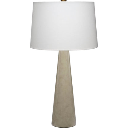 Alps Table Lamp by Jamie Young in grey and warm grey. Made from metal in a unique style.