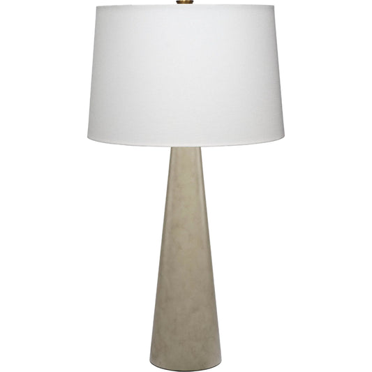 Alps Table Lamp by Jamie Young in grey and warm grey. Made from metal in a unique style.