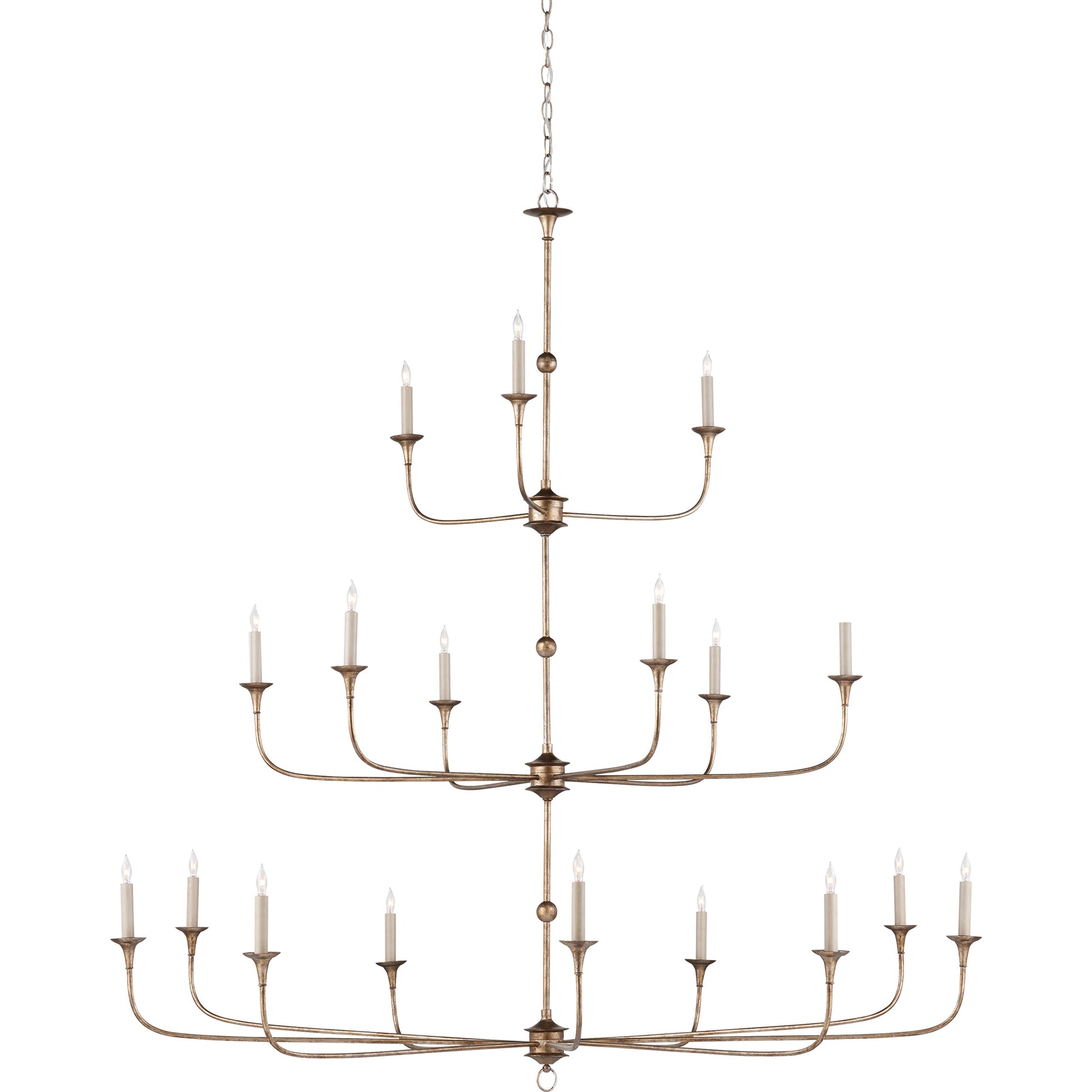 Nottaway Grande Chandelier by Currey and Company. Made from wrought iron in a traditional style.