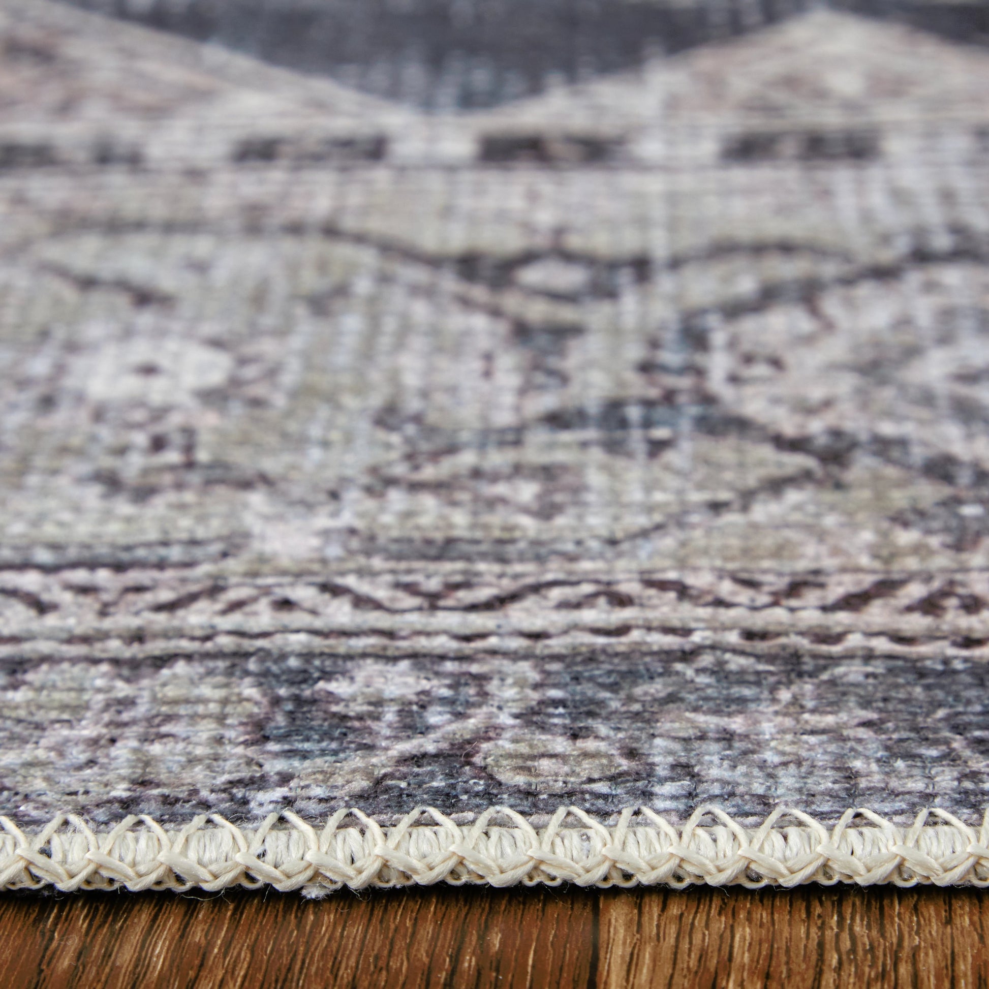 Percy Transitional Rug - PRC39PBF by Feizy in gray, ivory, taupe. Made from polyester, cotton, viscose in a unique style.