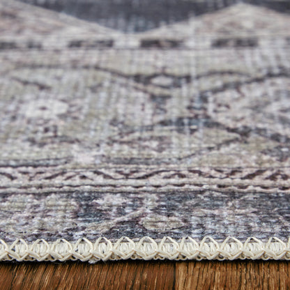 Percy Transitional Rug - PRC39PBF by Feizy in gray, ivory, taupe. Made from polyester, cotton, viscose in a unique style.
