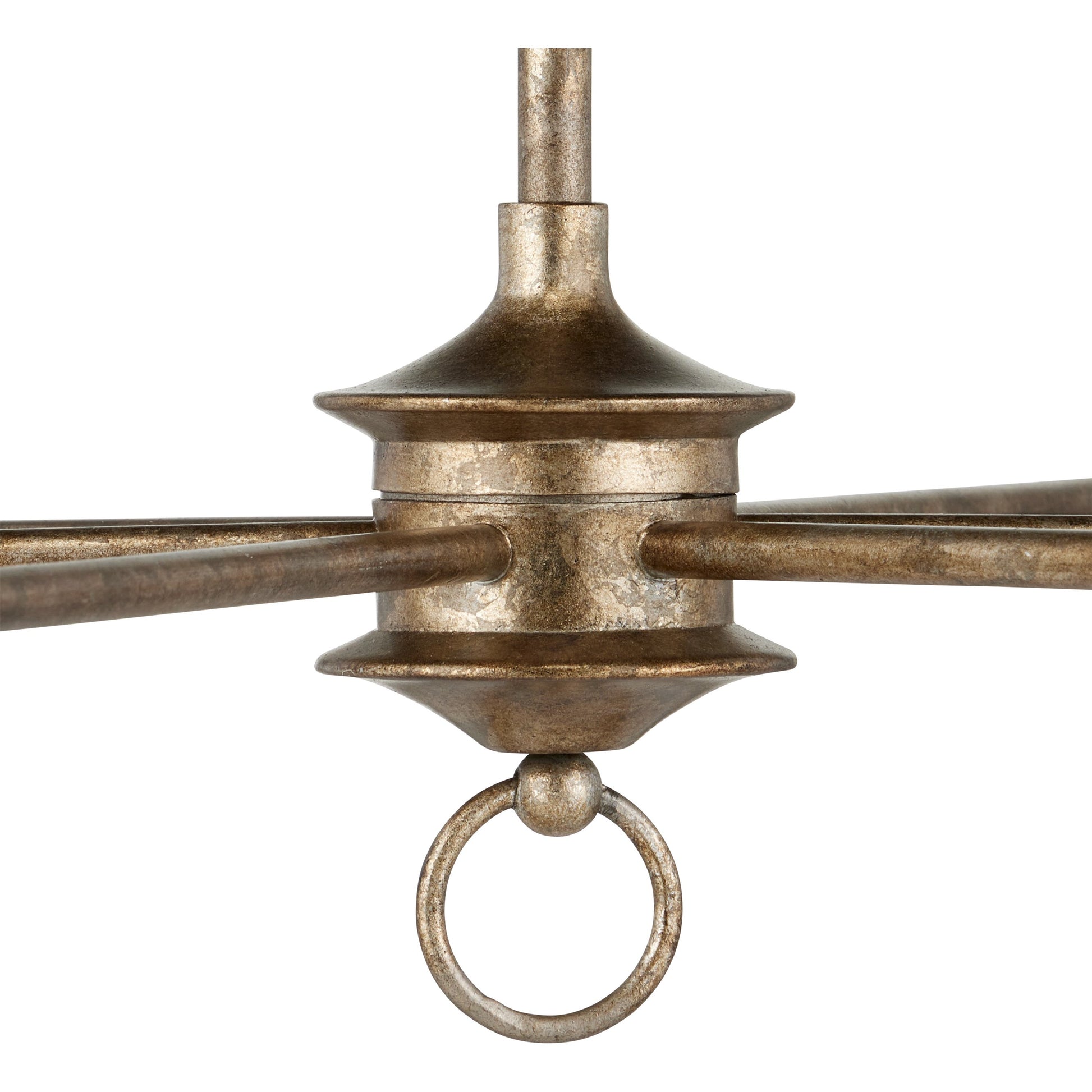 Nottaway Two-Tier Chandelier by Currey and Company. Made from wrought iron in a traditional style.