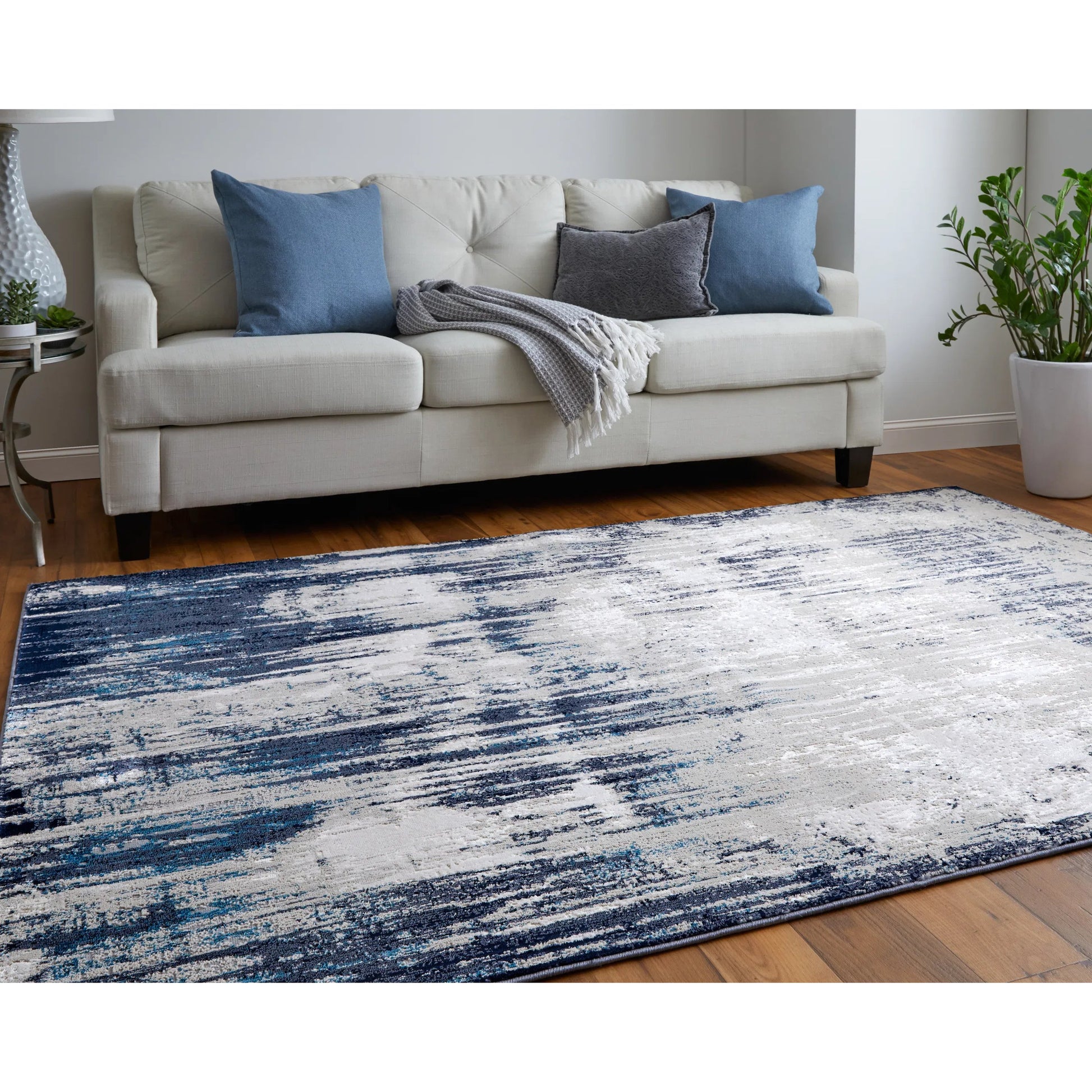 Indio Rug - 39GYF by Feizy in tan, blue, ivory. Made from unique in a unique style.
