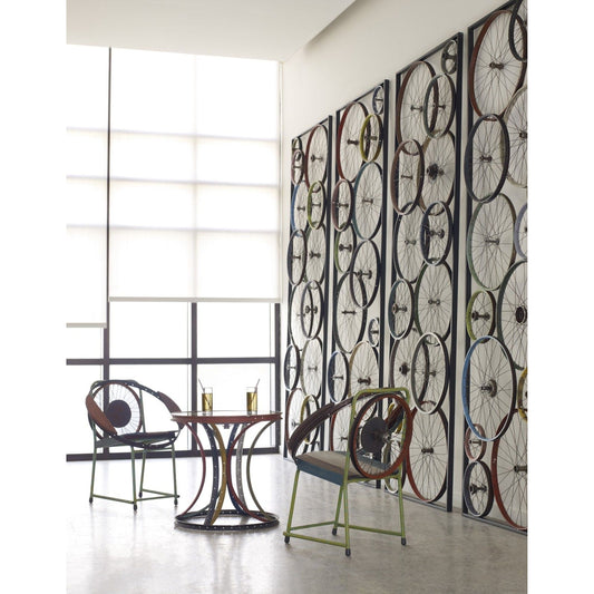 Bicycle Wheel Wall Art by Phillips Collection in multi colored, assorted. Made from metal in a modern style.