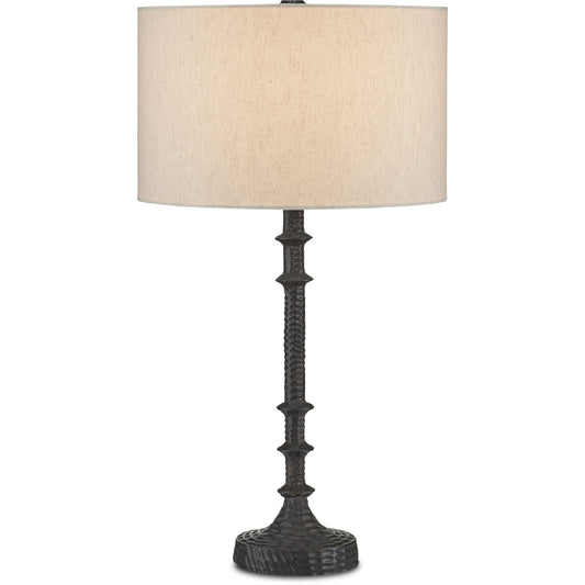 Gallo Table Lamp by Currey and Company. Made from cast aluminum in a modern style.
