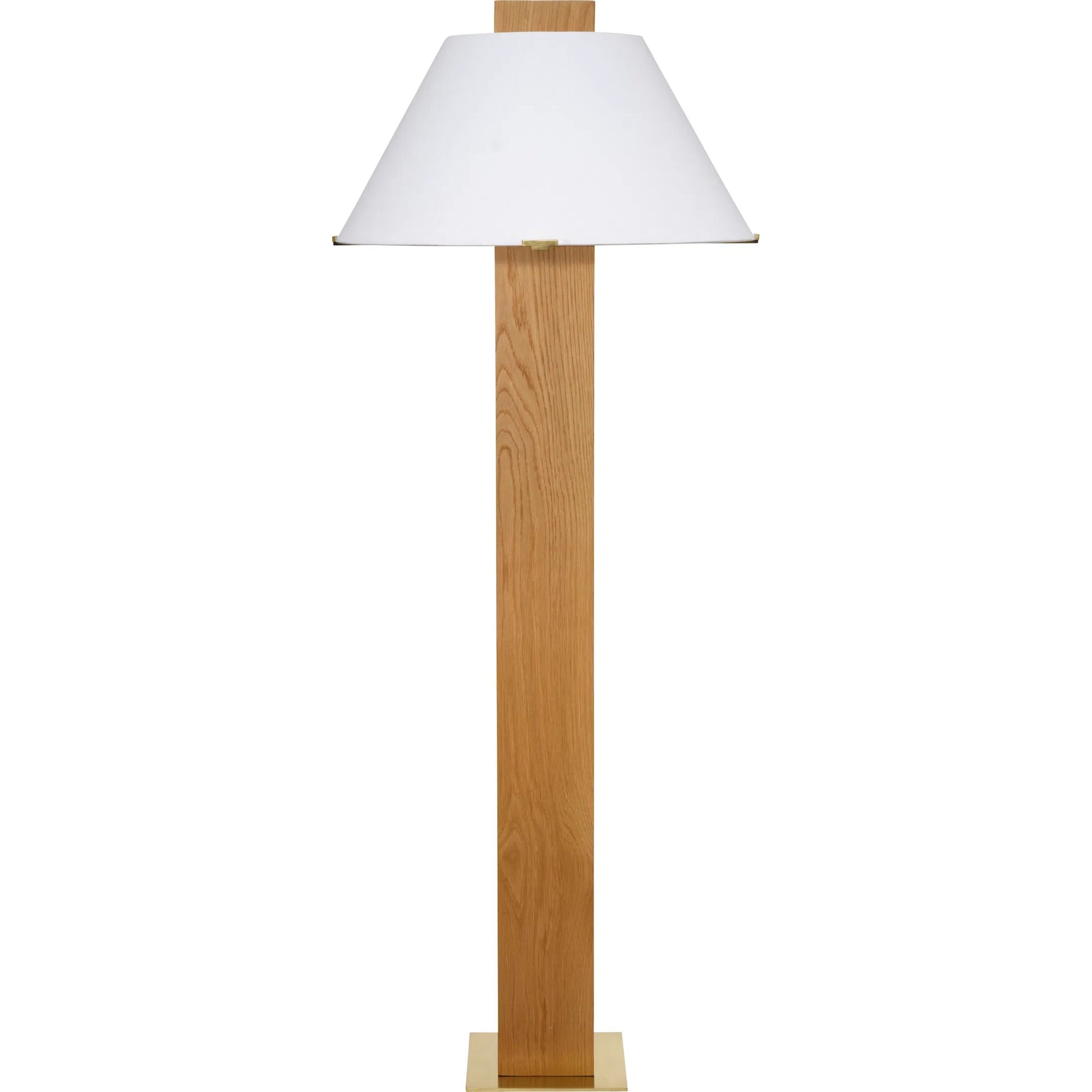 Craftsman Floor Lamp by Jamie Young in natural and natural. Made from wood in a unique style.