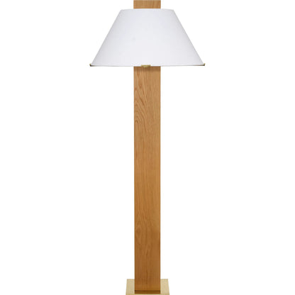 Craftsman Floor Lamp by Jamie Young in natural and natural. Made from wood in a unique style.