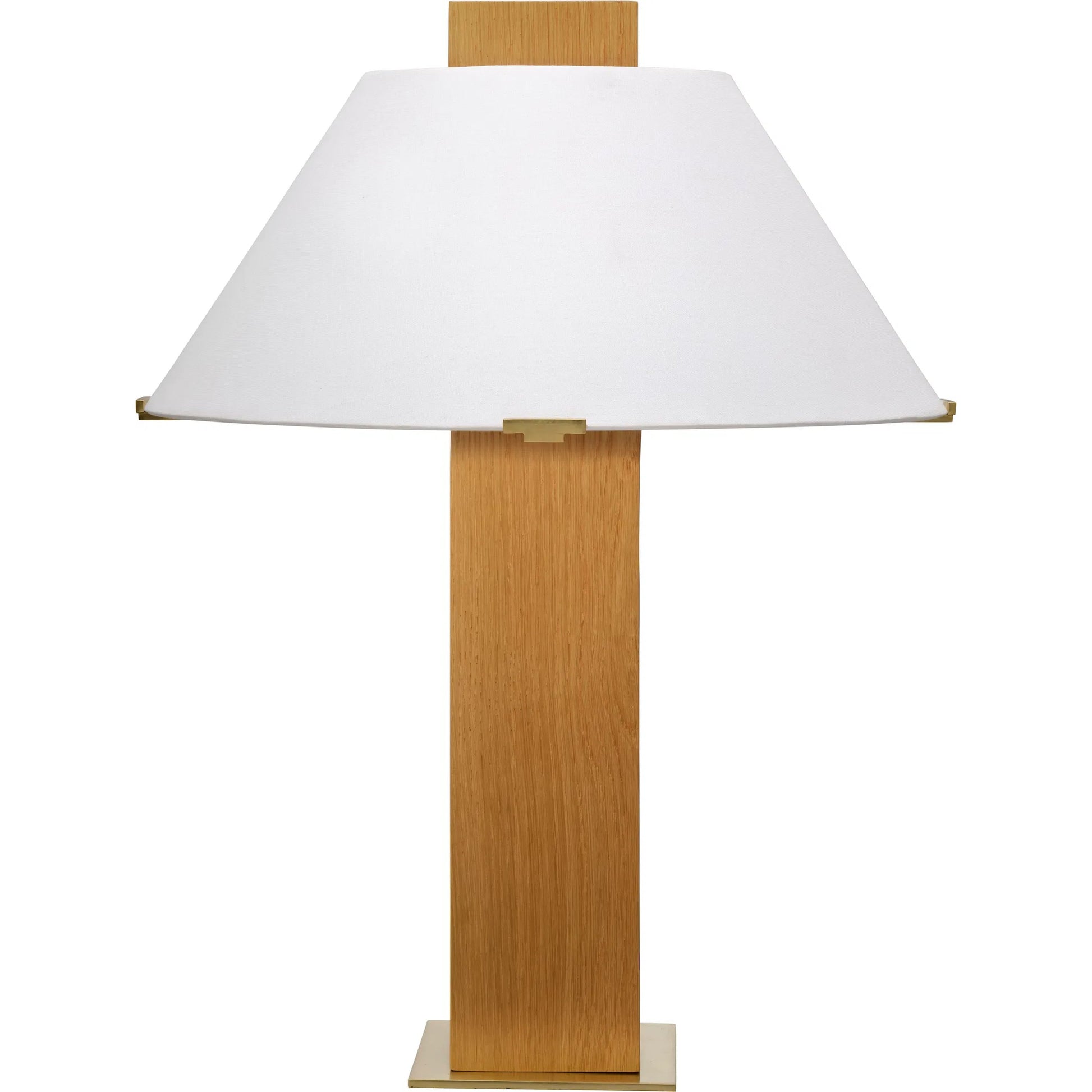 Craftsman Table Lamp by Jamie Young in natural and natural oak. Made from wood in a unique style.