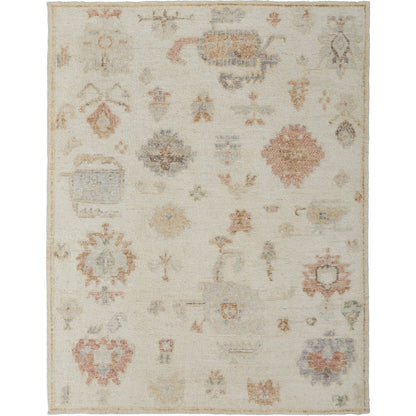 Grafton Traditional Ikat Rug - 69FLF by Feizy in ivory, orange, gray. Made from wool in a unique style.