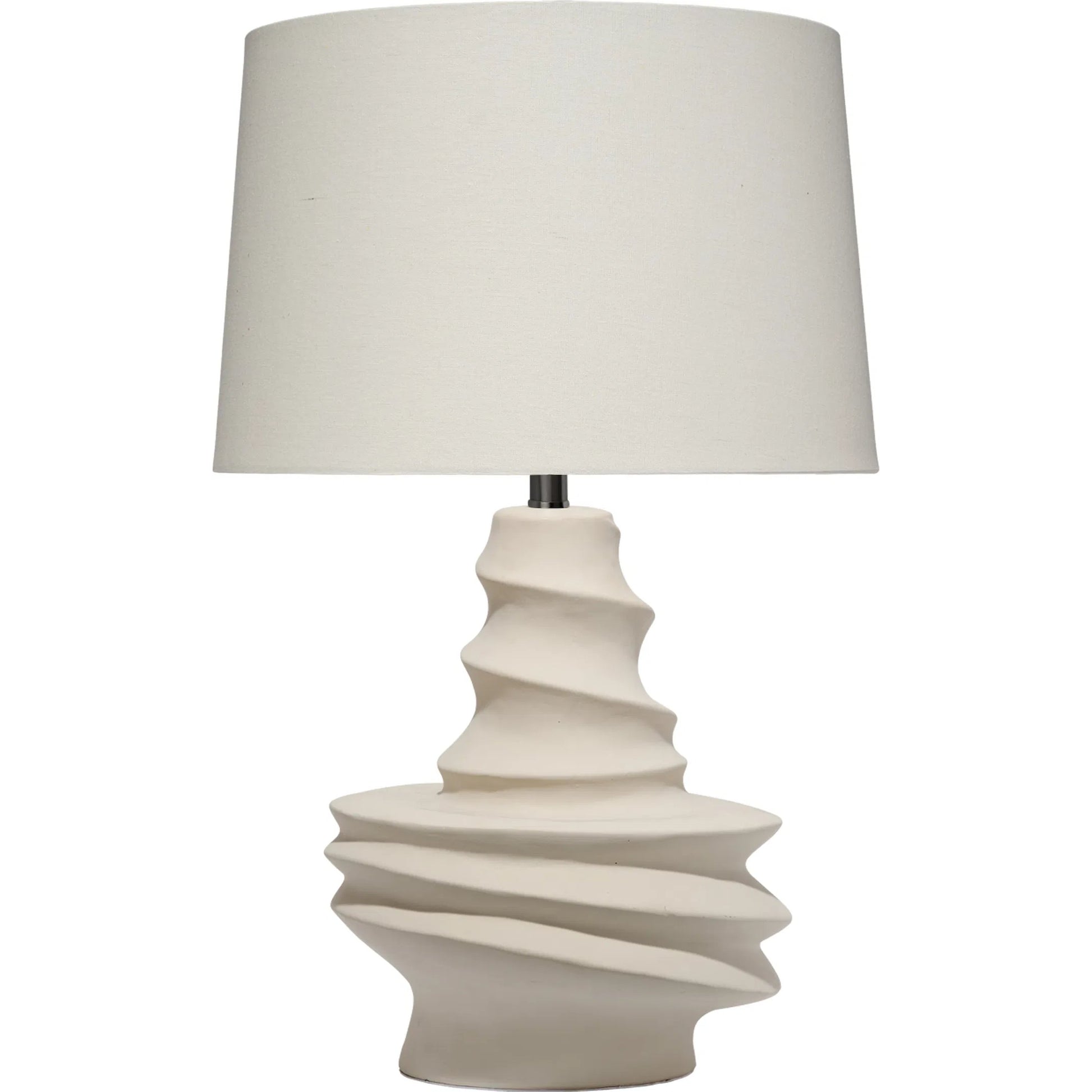 Dune Table Lamp by The Livingston Collection in off white and matte off white. Made from ceramic in a unique style.