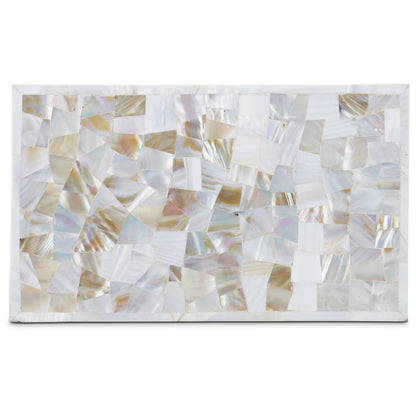Uma Mother of Pearl Box Set by Currey and Company in natural. Made from mother of pearl in a modern style.