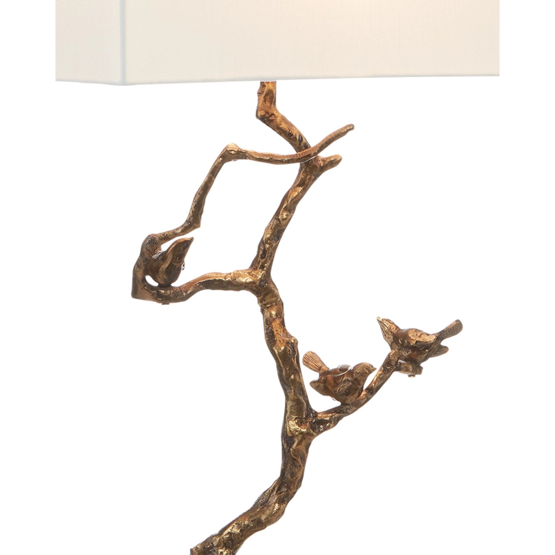 Shadows Table Lamp by Currey and Company in antique brass, black. Made from aluminum, stone in a transitional style.