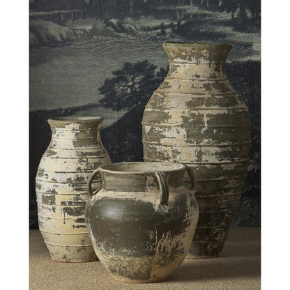 Ragusa Urn by Currey and Company. Made from terracotta in a rustic style.