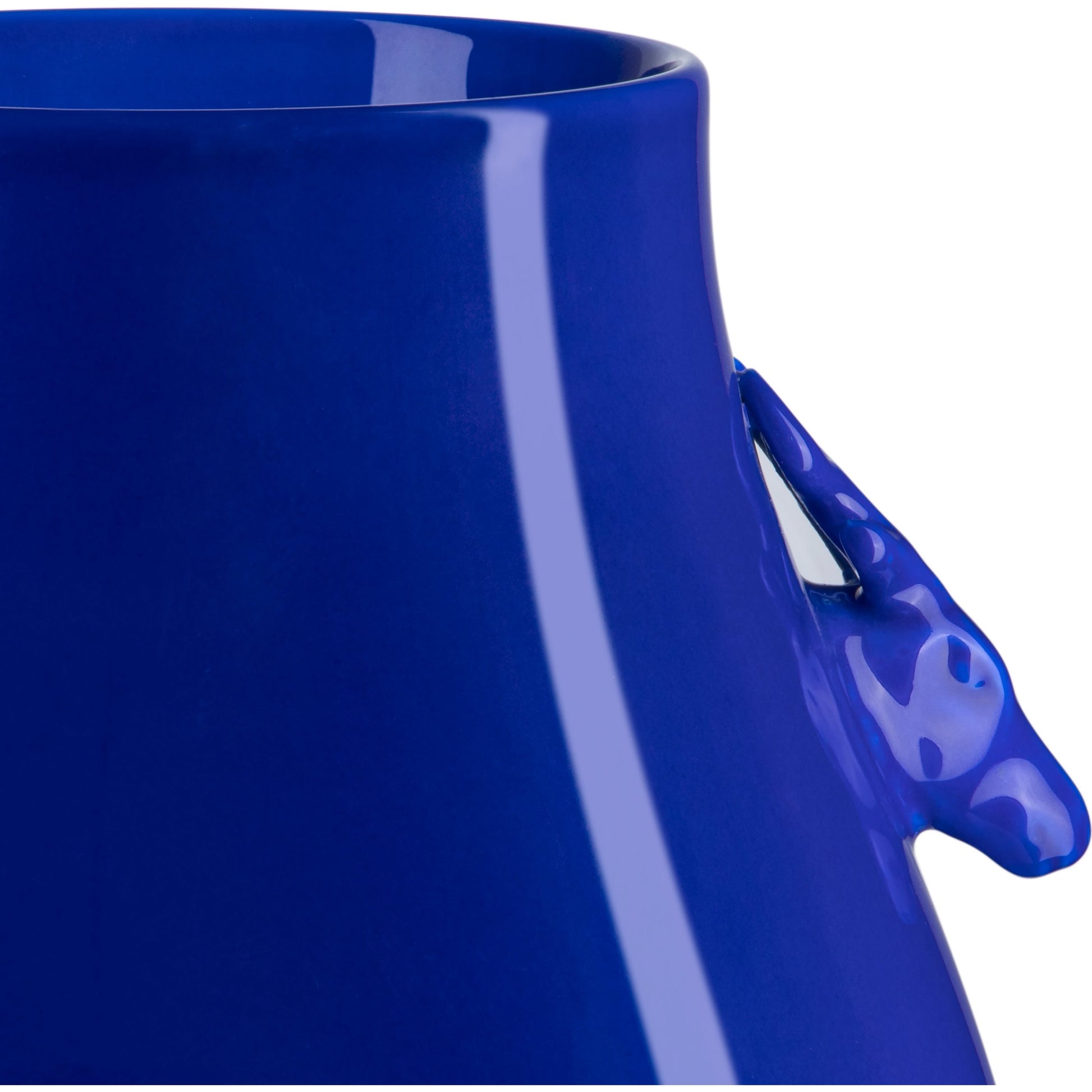 Deer Ears Vase by Currey and Company in imperial green. Made from porcelain in a modern style.