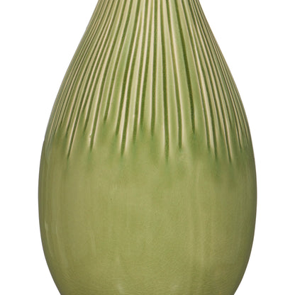 Anjou Table Lamp by Currey and Company in pale green, off-white, clear, satin nickel. Made from ceramic, optic crystal in a modern style.
