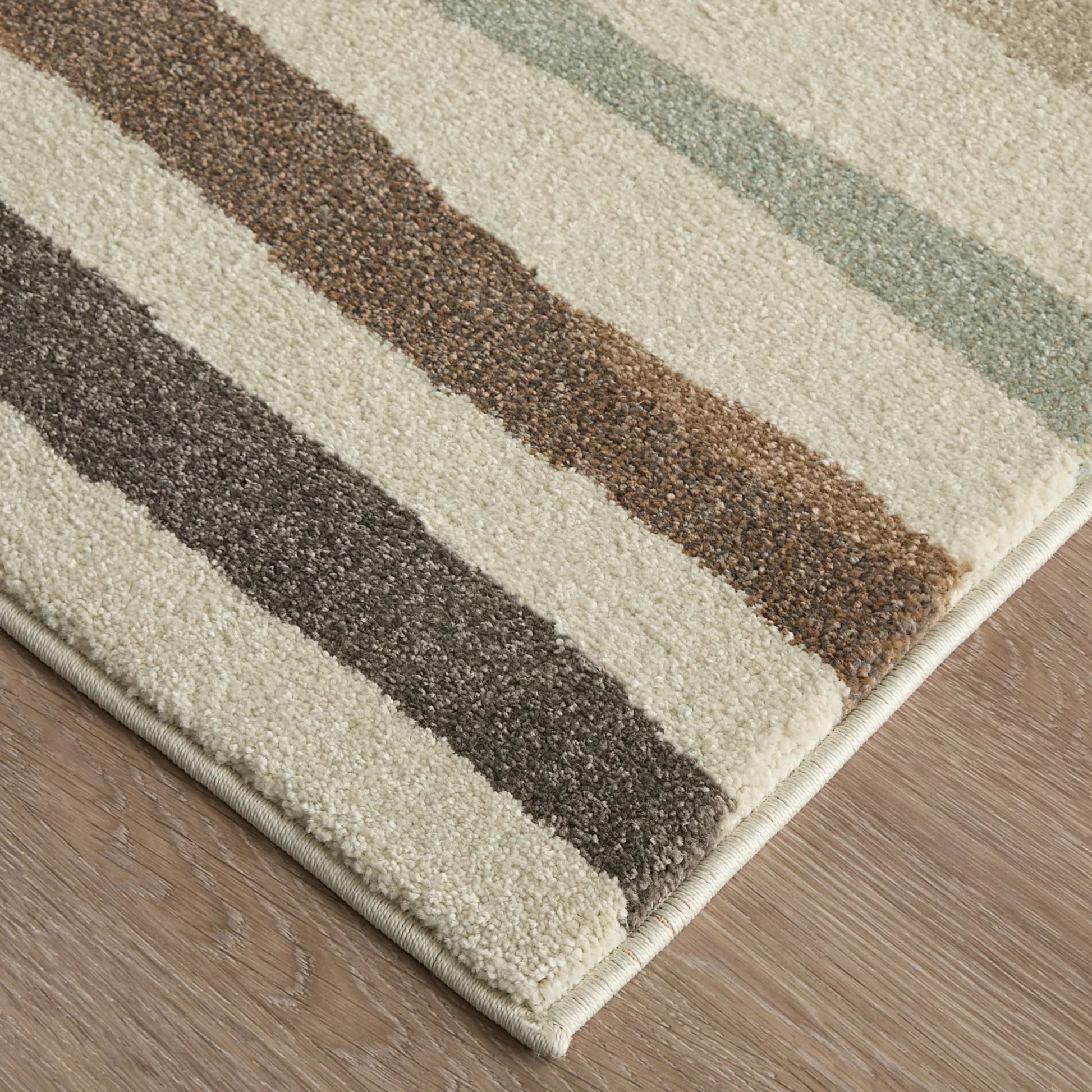 Eden EDN39QXF Rug by Feizy in ivory, brown, blue. Made from polypropylene in a unique style.
