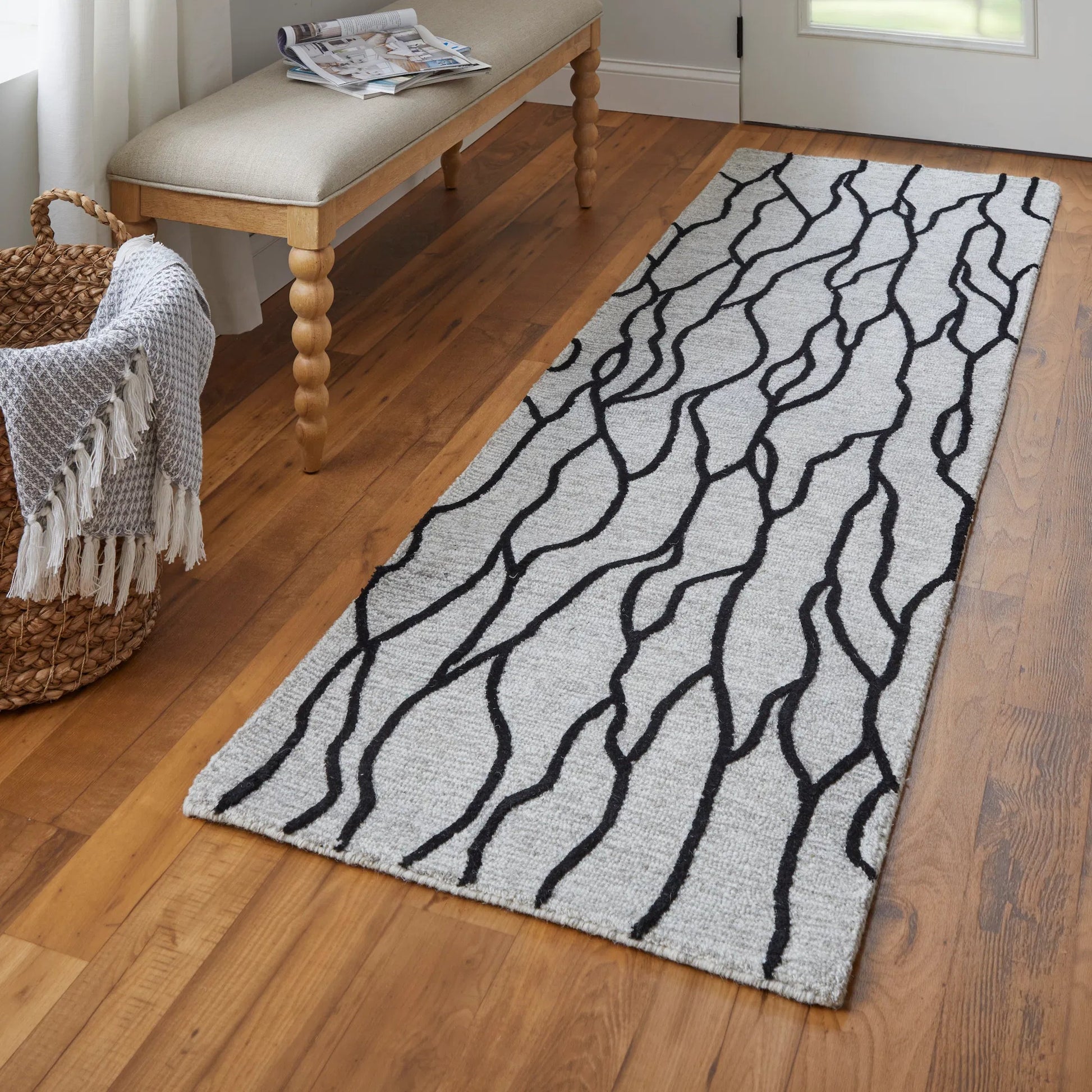 Enzo Transitional Rug - 8734F by Feizy. Made from wool in a unique style.