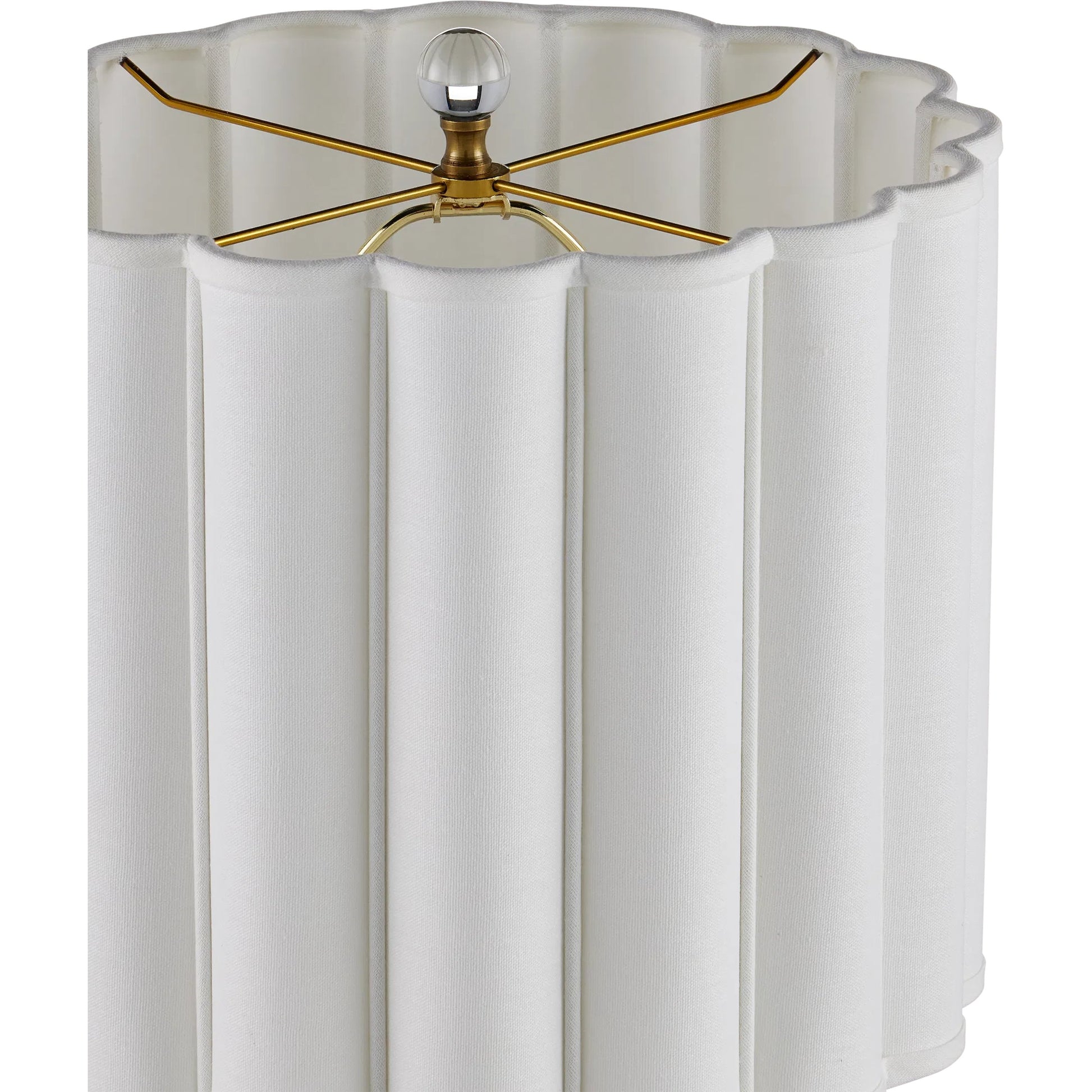 Celadon Crackle Table Lamp by Currey and Company in celadon crackle, clear, antique brass. Made from porcelain, optic crystal, metal in a modern style.