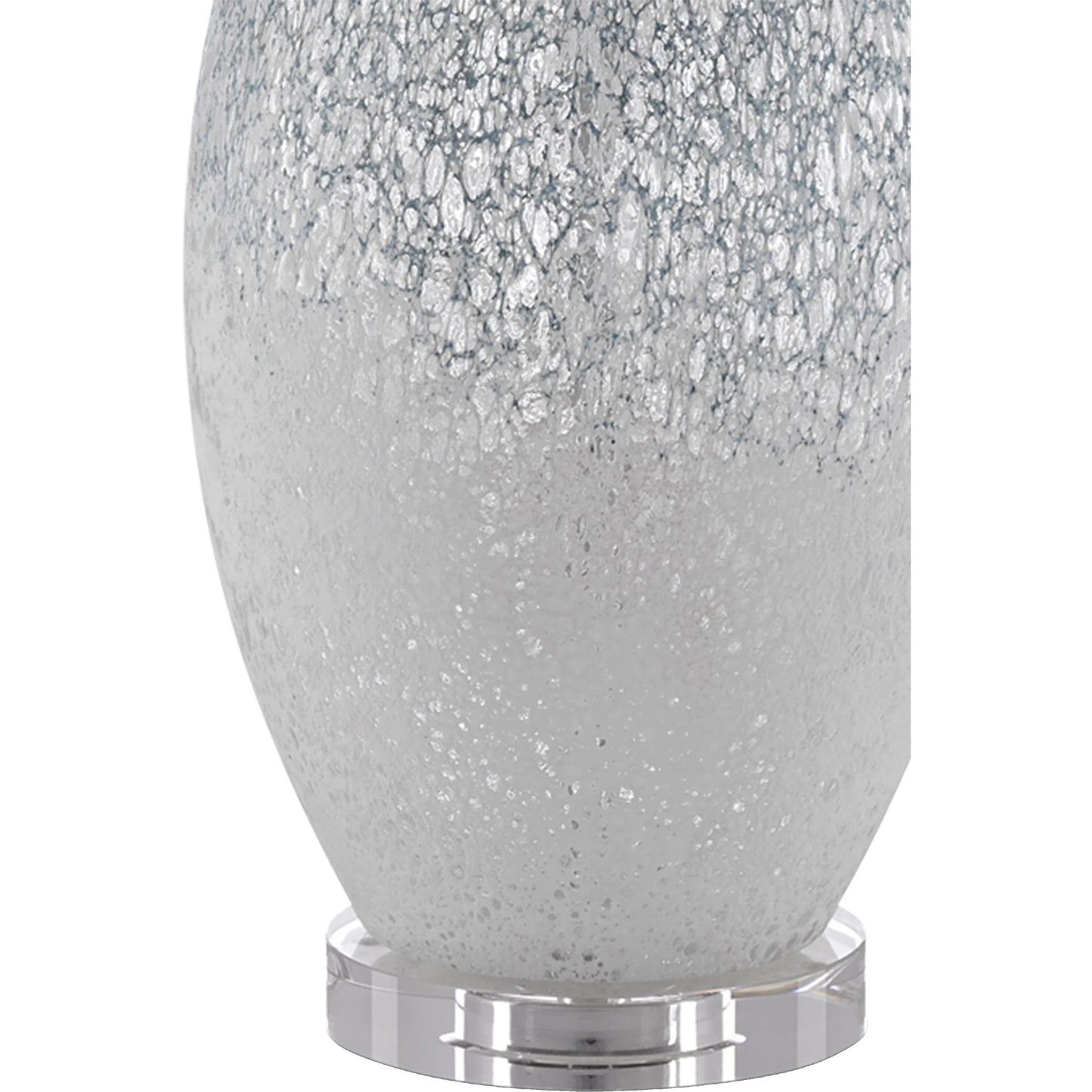 001 SR-381163 | Additional Silo | Hatira Table Lamp by Currey and Company in pale blue, white. Made from glass, optic crystal in a modern style.