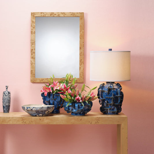 Helios Table Lamp by Jamie Young. Made from ceramic in a modern style.