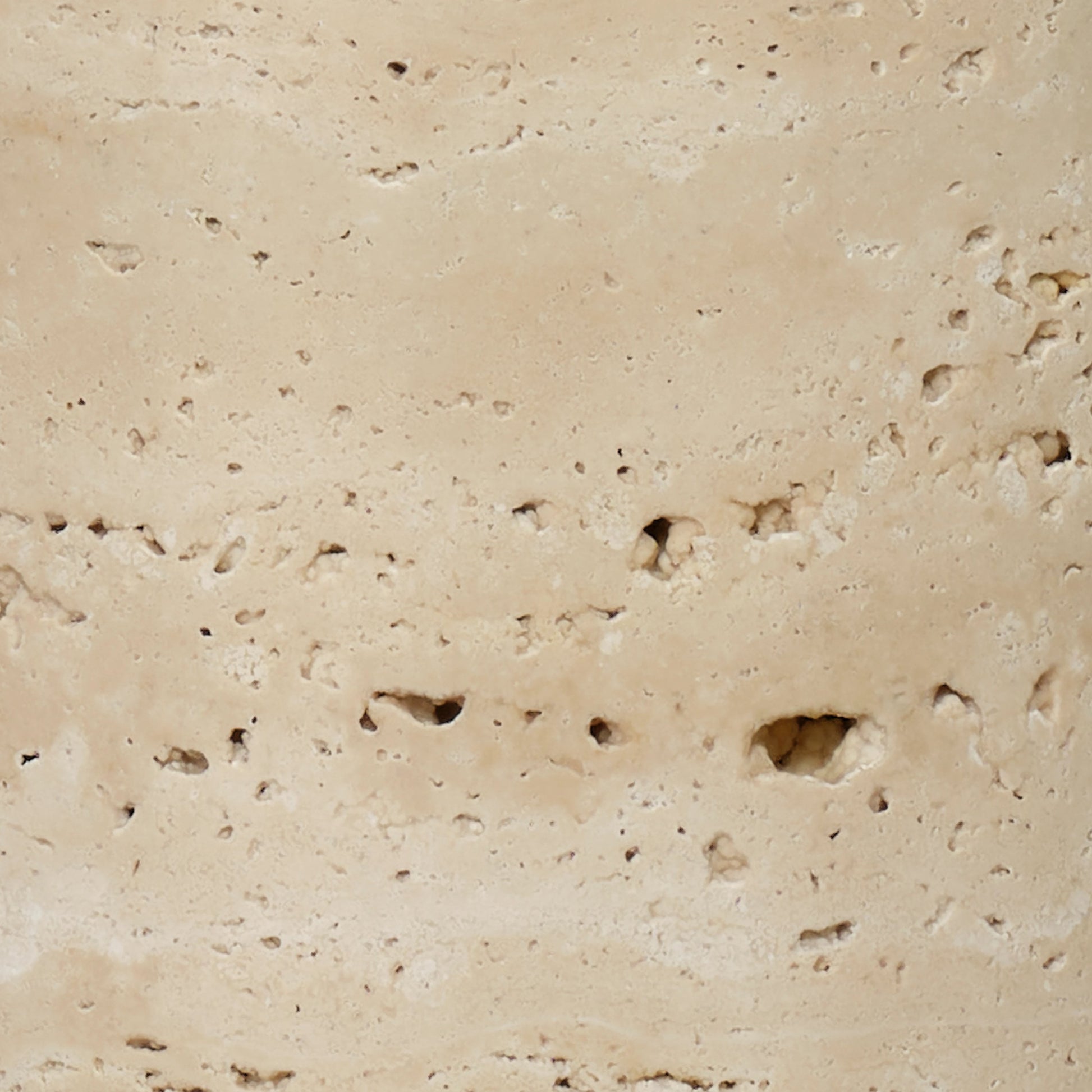 Holt Travertine Table Lamp by Jamie Young in brown. Made from travertine, metal: iron in a modern style.