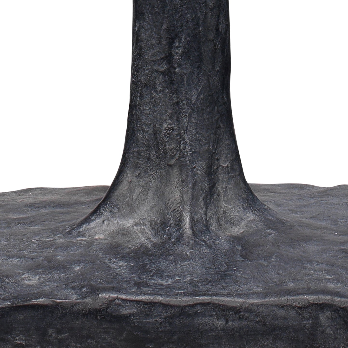 003 SI-1782498 | Closeup | Humble Table Lamp by Jamie Young in textured charcoal. Made from resin in a modern style.