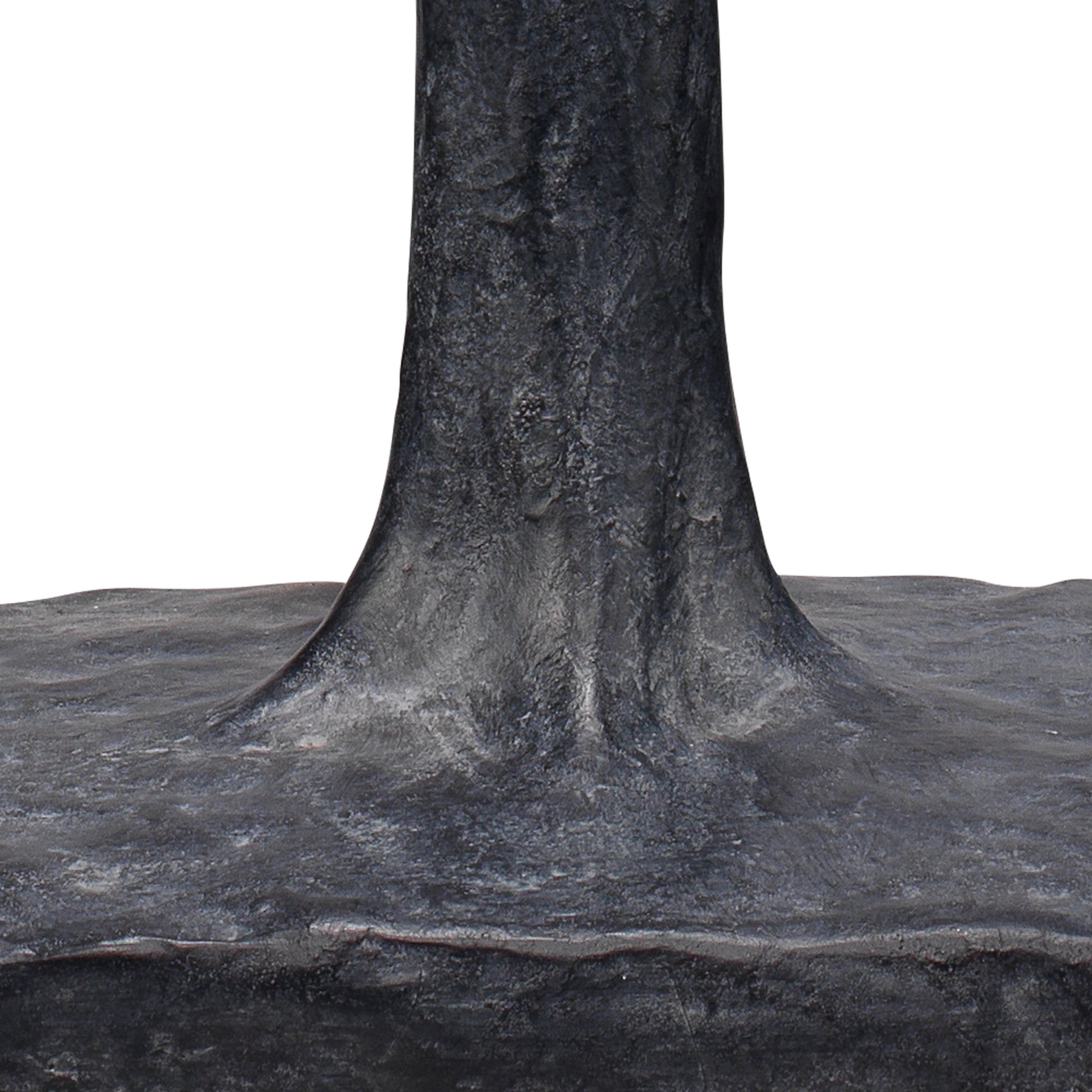 Humble Table Lamp by Jamie Young in textured charcoal. Made from resin in a modern style.