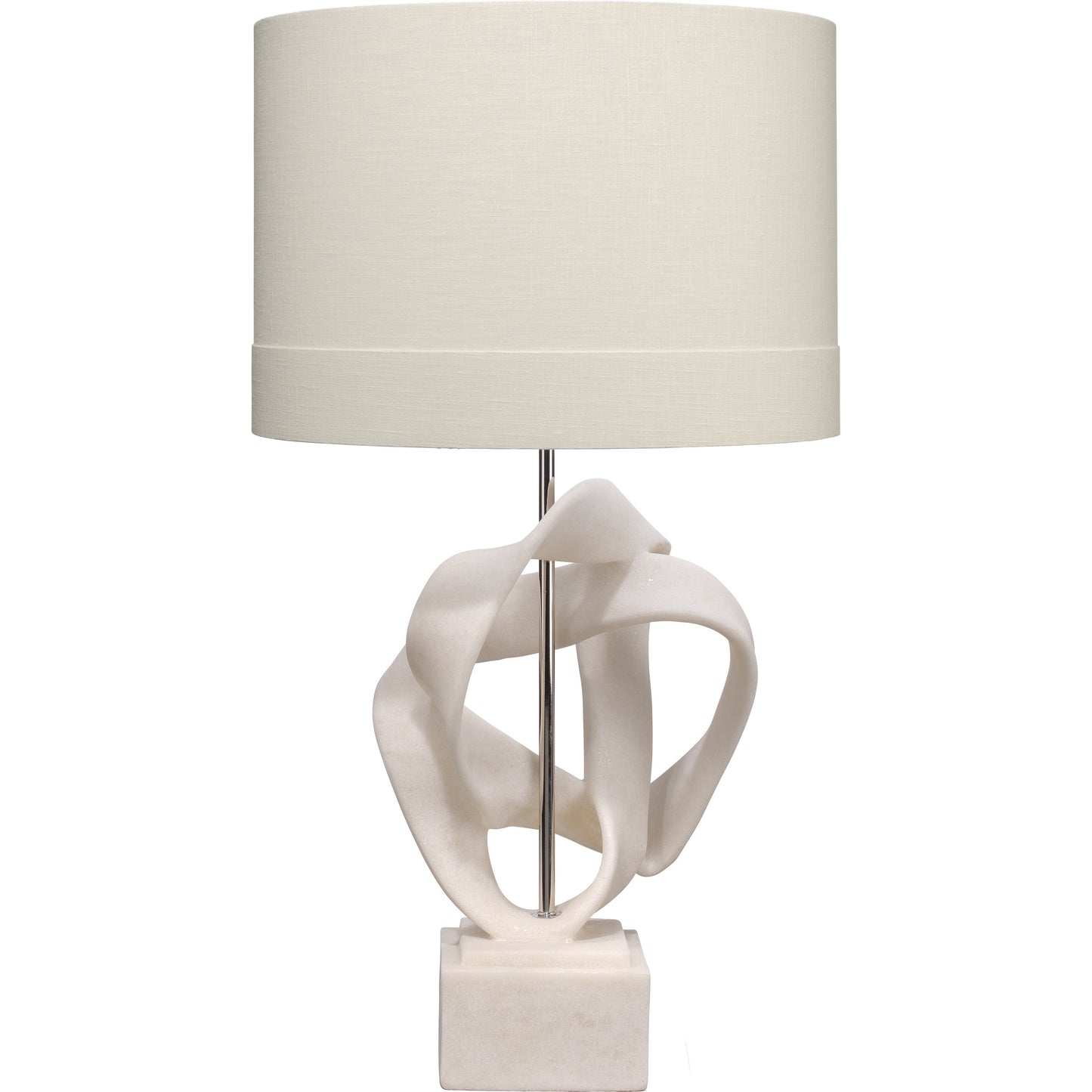 002 SI-1782501 | Primary Silo | Intertwined Table Lamp by Jamie Young in white. Made from resin in a modern style.