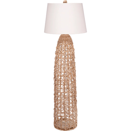 Kauai Floor Lamp by Jamie Young. Made from rope in a cottage & farmhouse style.