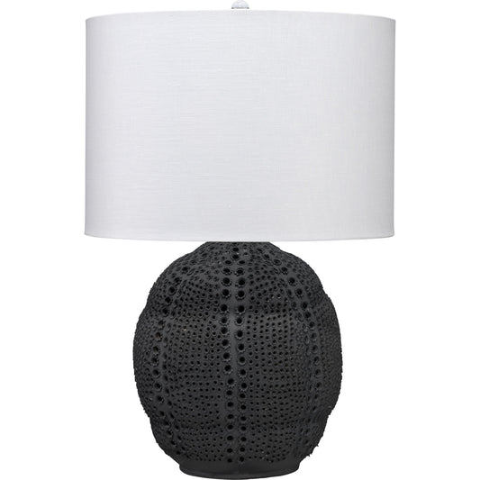 Lunar Table Lamp by Jamie Young. Made from porcelain in a coastal style.