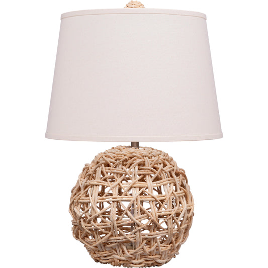 Maui Table Lamp by Jamie Young. Made from rope in a cottage & farmhouse style.