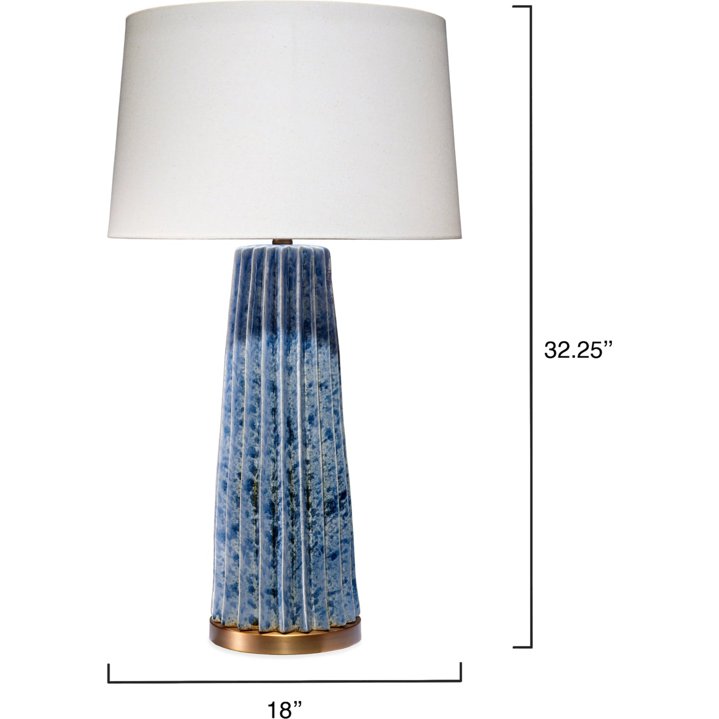 007 SI-1961282 | Additional Silo | Pleated Table Lamp by Jamie Young. Made from ceramic in a modern style.