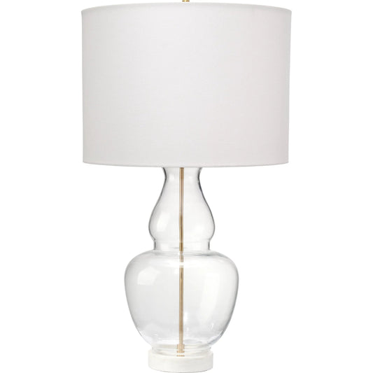 Poised Table Lamp by Jamie Young in clear and clear glass. Made from glass in a unique style.