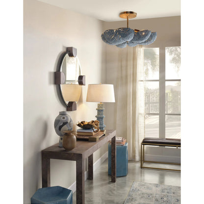 Rowan Table Lamp by Jamie Young. Made from wood in a unique style.