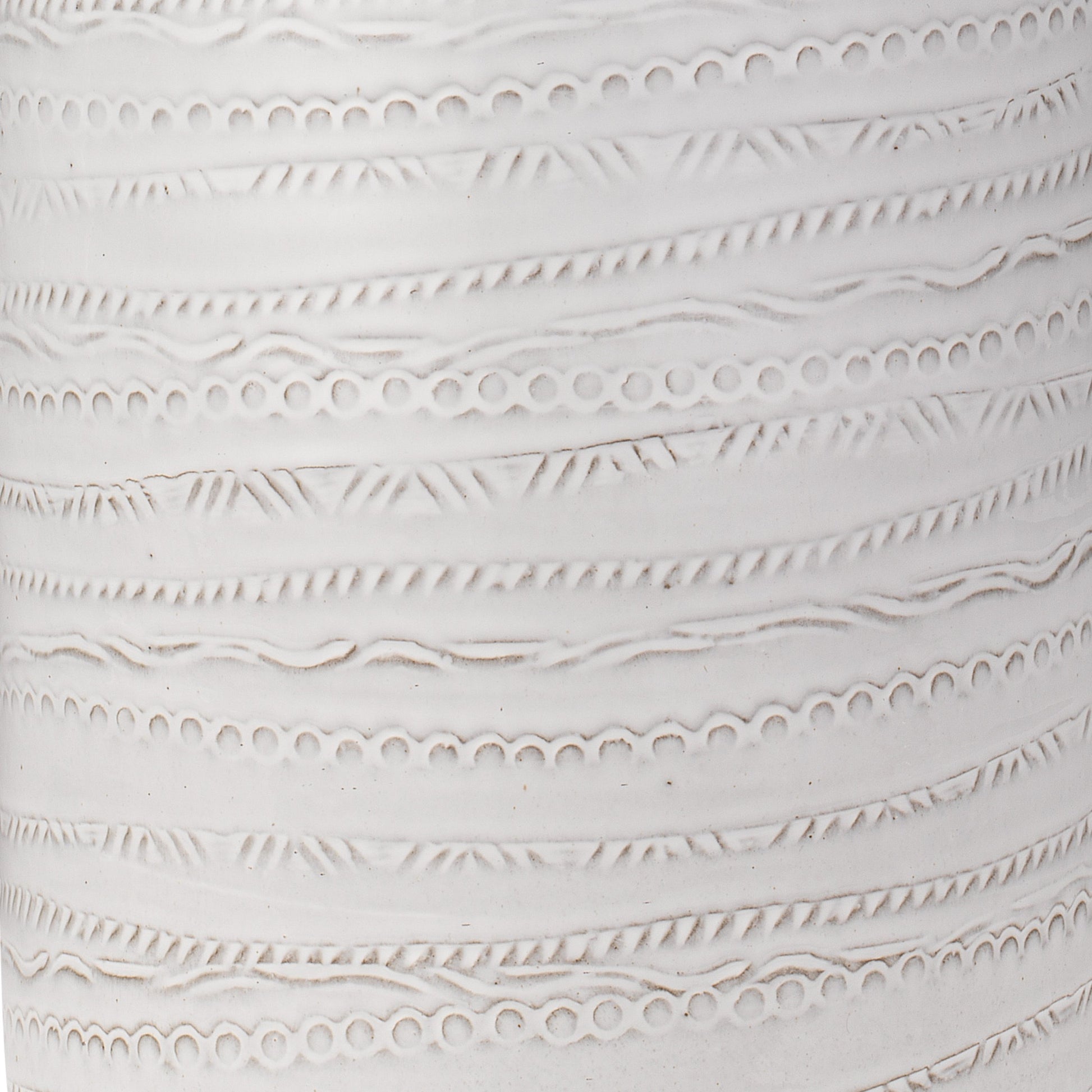 Trace Table Lamp by Jamie Young in white. Made from ceramic in a coastal style.