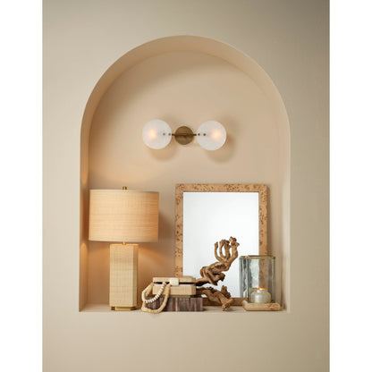 Utopia Table Lamp by Jamie Young in natural. Made from raffia, mdf in a cottage & farmhouse style.