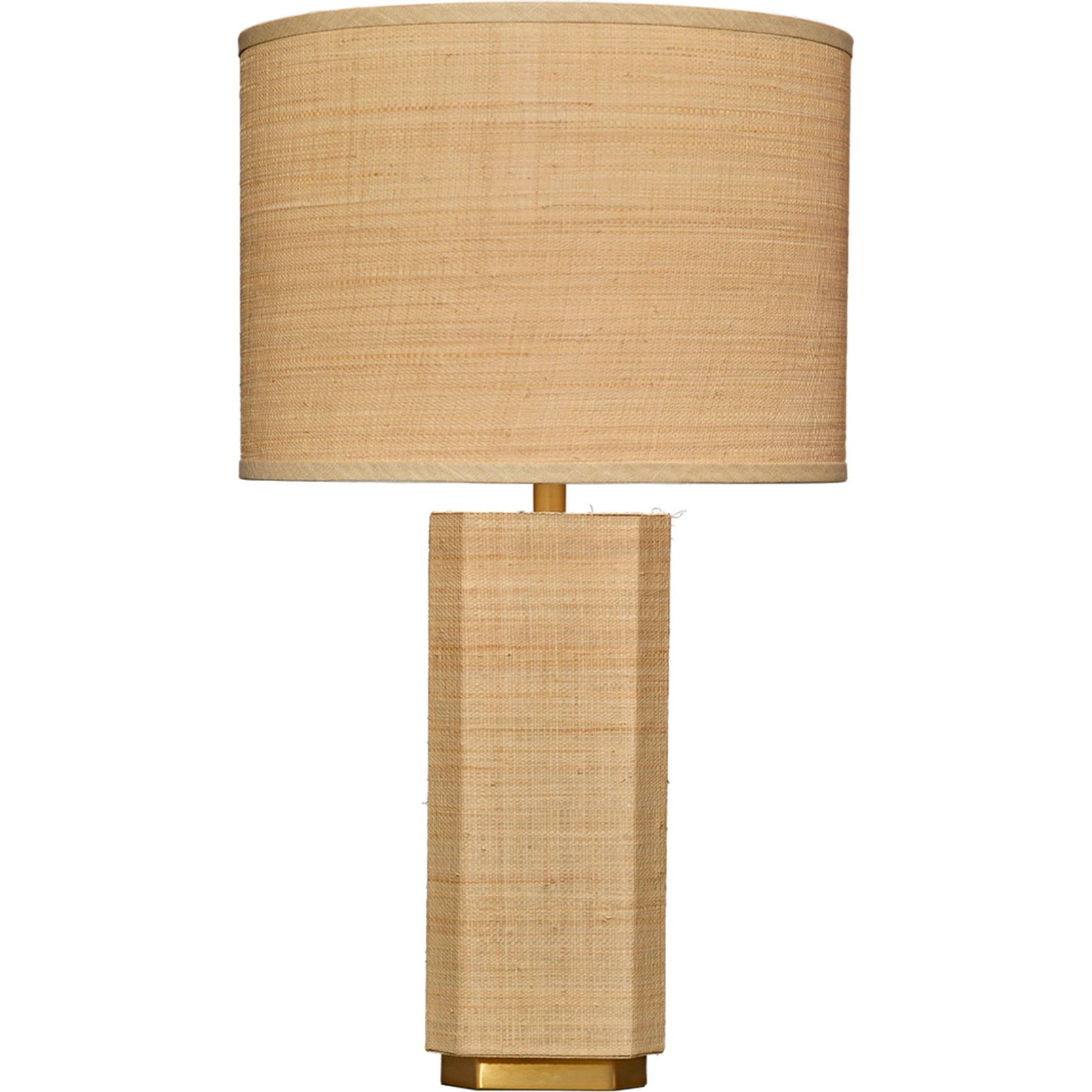 Utopia Table Lamp by Jamie Young in natural. Made from raffia, mdf in a cottage & farmhouse style.