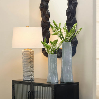 Wright Table Lamp by Jamie Young. Made from unique in a eclectic & global style.