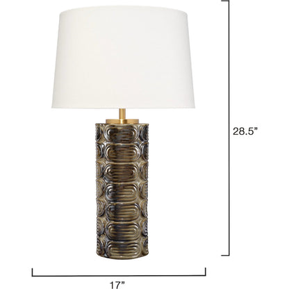Wright Table Lamp by Jamie Young. Made from unique in a eclectic & global style.