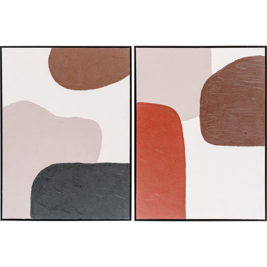 001 SI-1919643 | Additional Silo | Aasmaa Wall Art - 31891 by Surya in main: brown, frame: and mattehand painted. Made from main: canvas, frame: resin in a modern style.