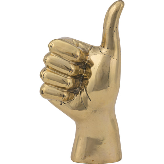 Thumbs up by Noir in brass. Made from brass in a modern style.