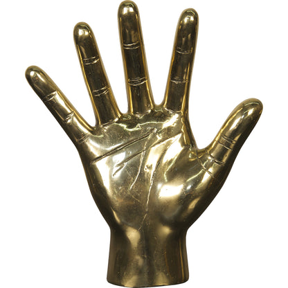 Open Hand by Noir in brass. Made from brass in a modern style.