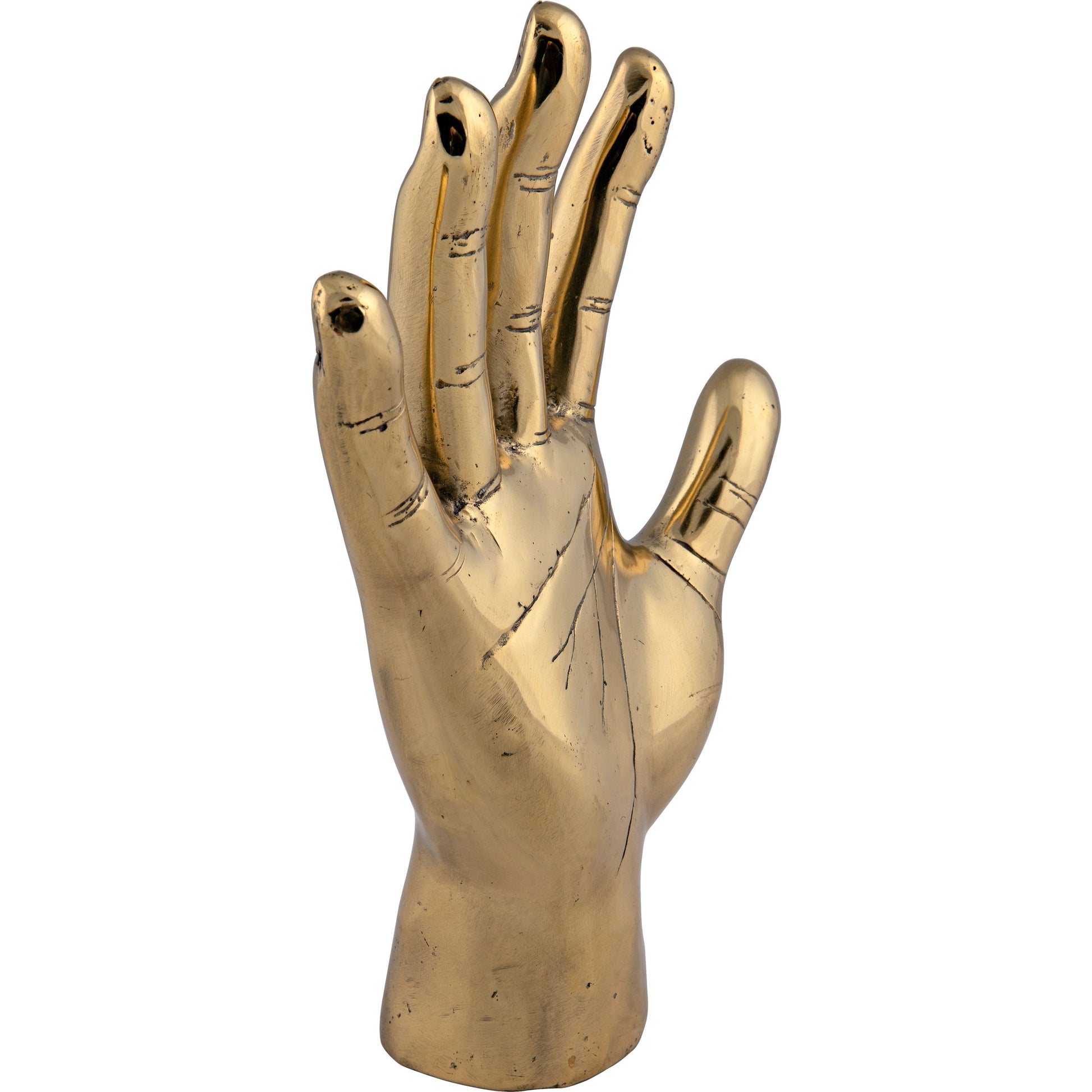 Open Hand by Noir in brass. Made from brass in a modern style.