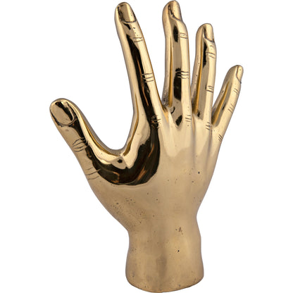 Open Hand by Noir in brass. Made from brass in a modern style.
