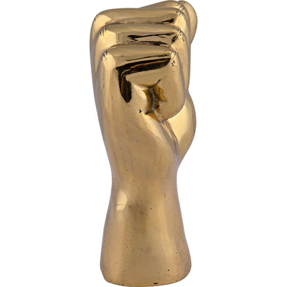 The Solidarity Fist by Noir in brass. Made from brass in a modern style.