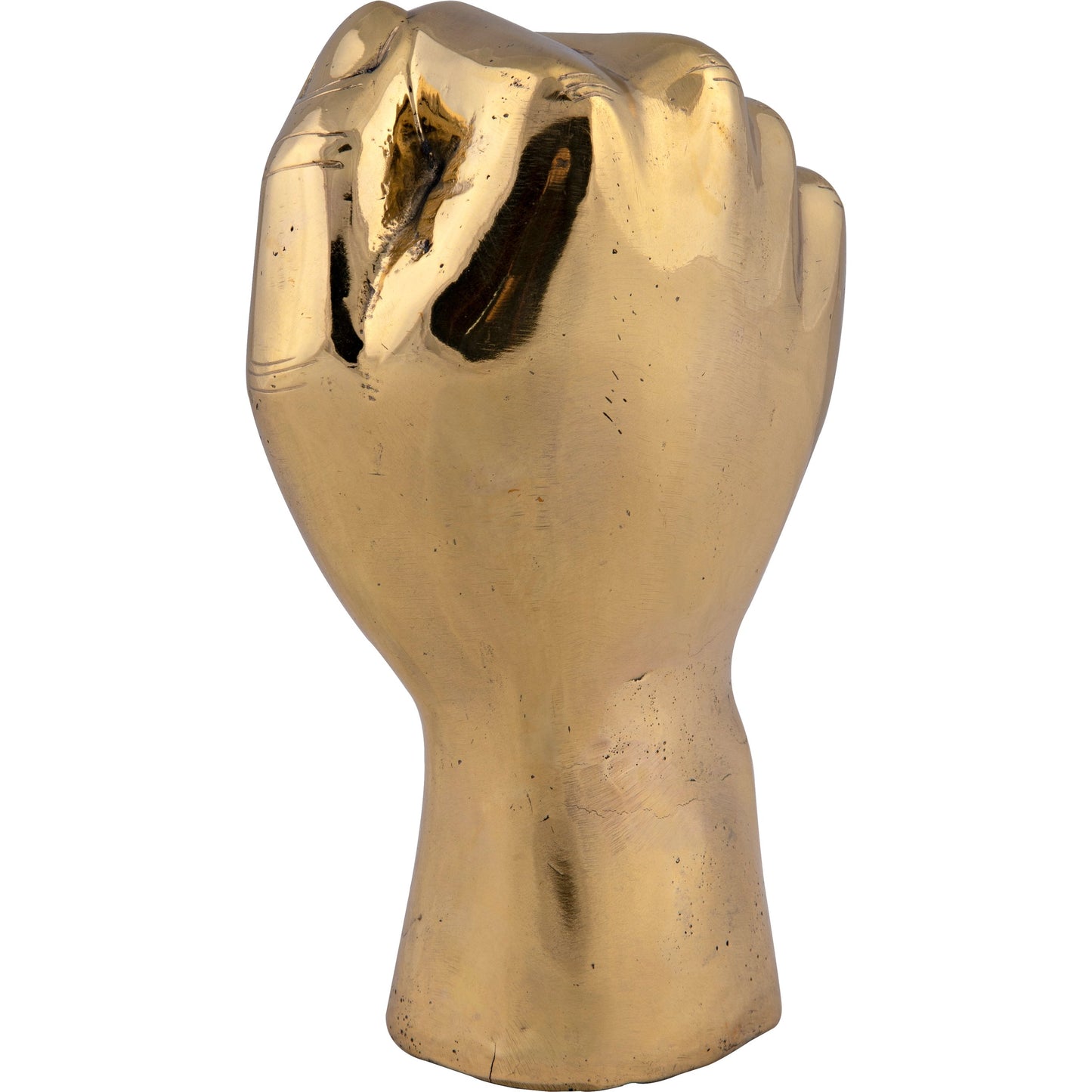 002 S-335547 | Additional Silo | The Solidarity Fist by Noir in brass. Made from brass in a modern style.