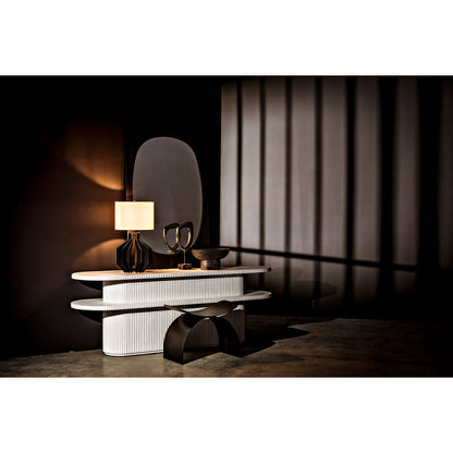 Sculpture a by Noir in brass. Made from stone, metal in a modern style.