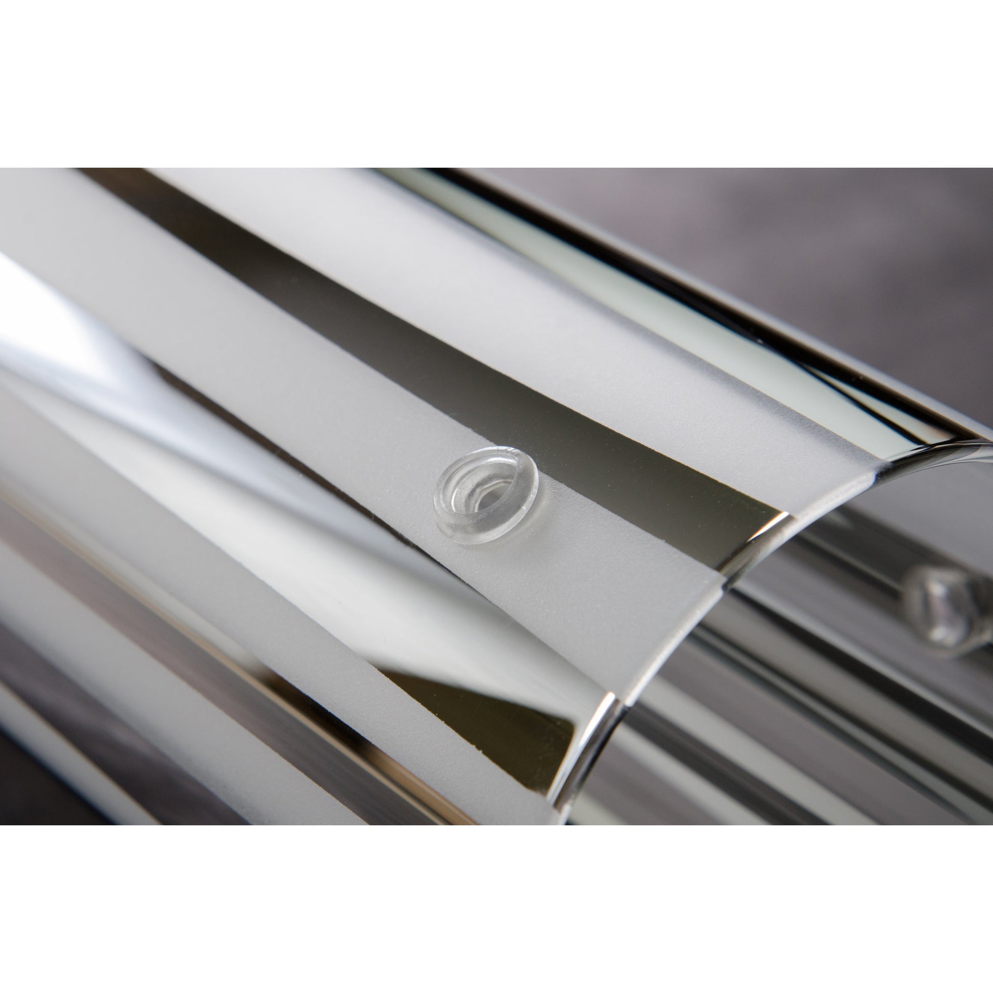 Chroman Empire Sconce by Varaluz in chrome. Made from chrome, two-layer smoky chrome in a modern style.