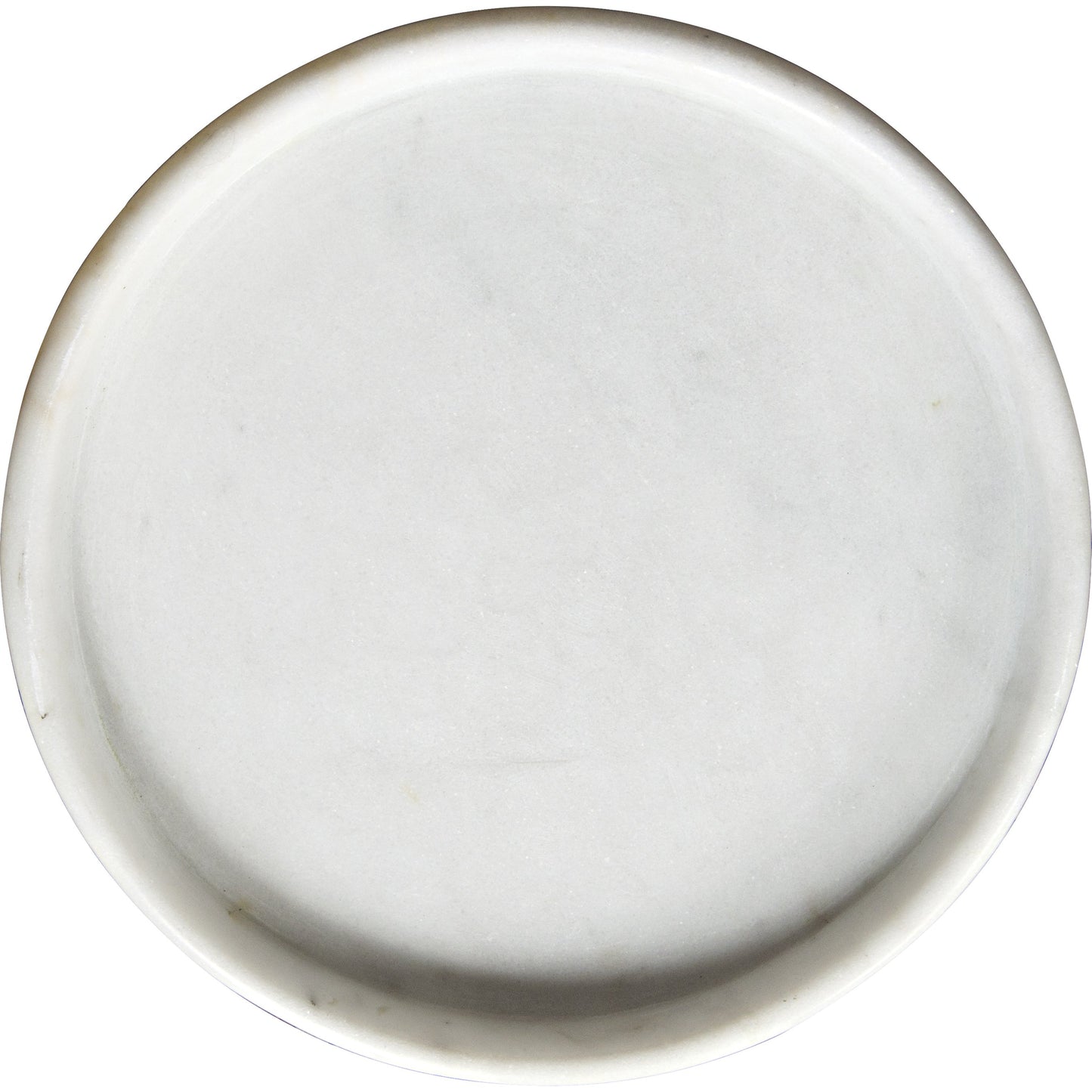 002 S-334253 | Additional Silo | Round Tray by Noir in white stone. Made from unique in a modern style.