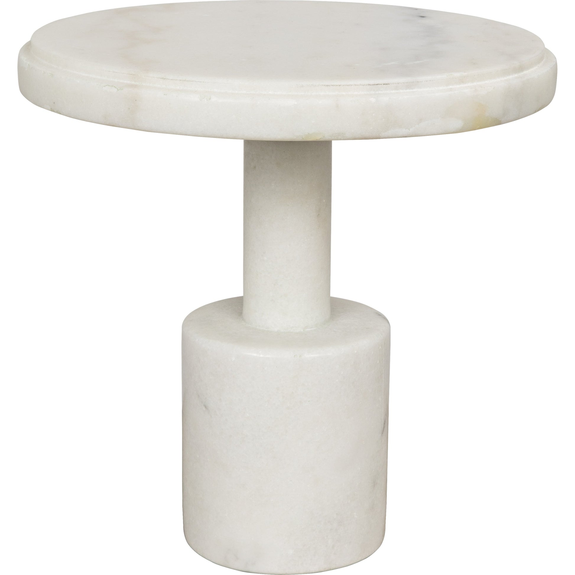 Plato Cake Tray by Noir in white stone. Made from unique in a transitional style.
